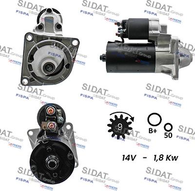 Sidat S12BH0007A2 - Стартер vvparts.bg