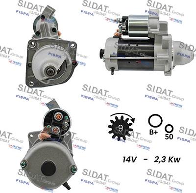 Sidat S12BH0016A2 - Стартер vvparts.bg