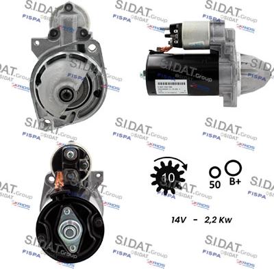 Sidat S12BH0010 - Стартер vvparts.bg