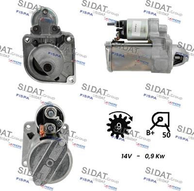 Sidat S12BH0018 - Стартер vvparts.bg