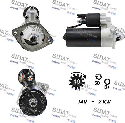 Sidat S12BH0087A2 - Стартер vvparts.bg