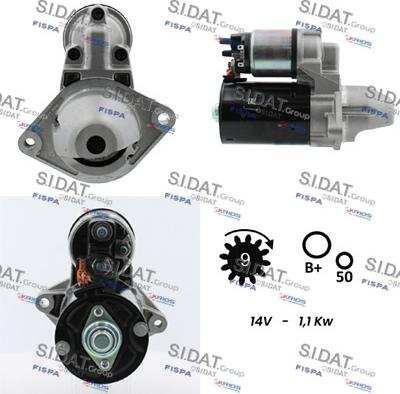 Sidat S12BH0033 - Стартер vvparts.bg