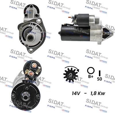 Sidat S12BH0026A2 - Стартер vvparts.bg