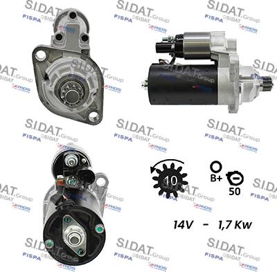 Sidat S12BH0028A2 - Стартер vvparts.bg