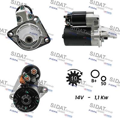 Sidat S12BH0022A2 - Стартер vvparts.bg