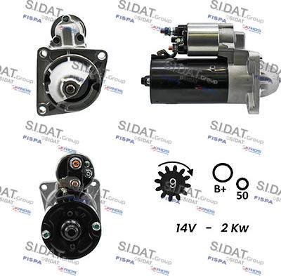 Sidat S12BH0074A2 - Стартер vvparts.bg