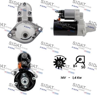 Sidat S12BH0075A2 - Стартер vvparts.bg