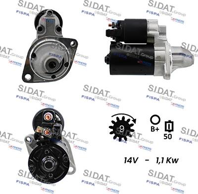 Sidat S12BH0070 - Стартер vvparts.bg