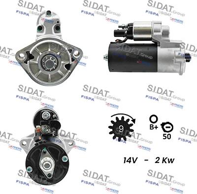 Sidat S12BH0073A2 - Стартер vvparts.bg