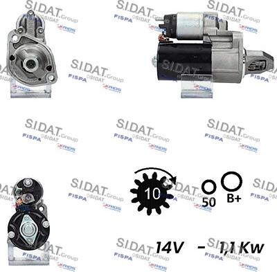 Sidat S12BH0149A2 - Стартер vvparts.bg