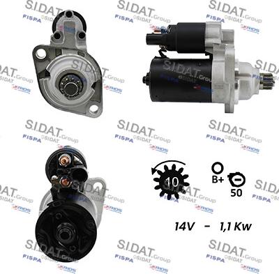 Sidat S12BH0144A2 - Стартер vvparts.bg