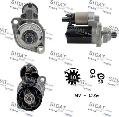 Sidat S12BH0144 - Стартер vvparts.bg