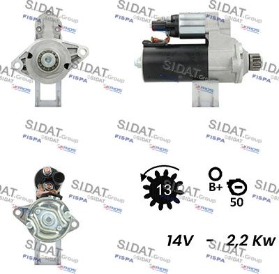 Sidat S12BH0145A2 - Стартер vvparts.bg