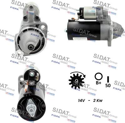 Sidat S12BH0156 - Стартер vvparts.bg