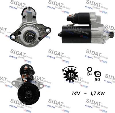 Sidat S12BH0116 - Стартер vvparts.bg