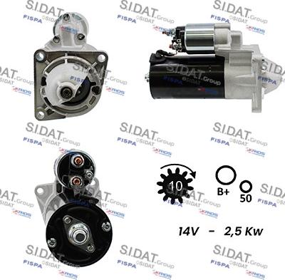 Sidat S12BH0184A2 - Стартер vvparts.bg