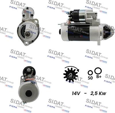 Sidat S12BH0185A2 - Стартер vvparts.bg