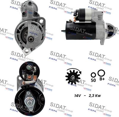 Sidat S12BH0185 - Стартер vvparts.bg