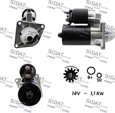 Sidat S12BH0183A2 - Стартер vvparts.bg