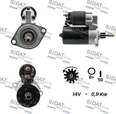 Sidat S12BH0126A2 - Стартер vvparts.bg