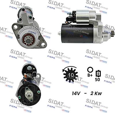 Sidat S12BH0175A2 - Стартер vvparts.bg