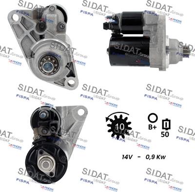 Sidat S12BH0176 - Стартер vvparts.bg