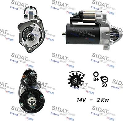 Sidat S12BH0170A2 - Стартер vvparts.bg