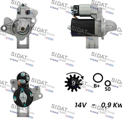 Sidat S12BH0173A2 - Стартер vvparts.bg