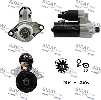 Sidat S12BH0177A2 - Стартер vvparts.bg