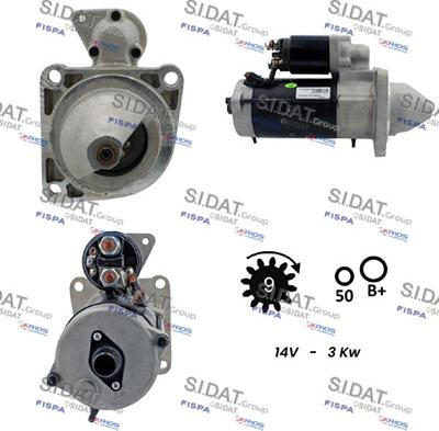 Sidat S12BH0857A2 - Стартер vvparts.bg