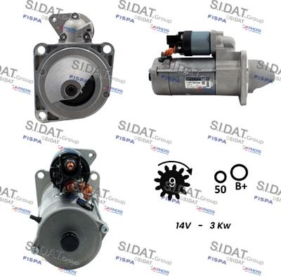 Sidat S12BH0857 - Стартер vvparts.bg