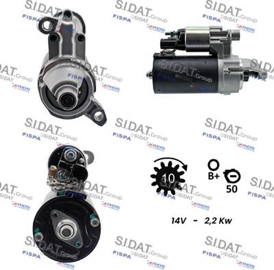 Sidat S12BH0340A2 - Стартер vvparts.bg