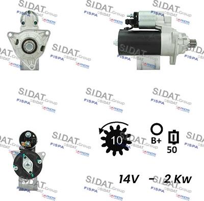 Sidat S12BH0348A2 - Стартер vvparts.bg