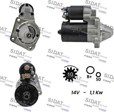 Sidat S12BH0368A2 - Стартер vvparts.bg