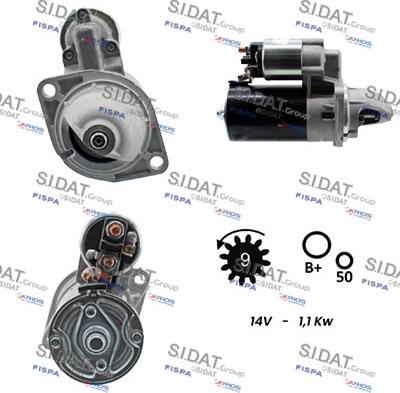 Sidat S12BH0303A2 - Стартер vvparts.bg