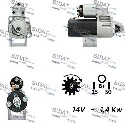 Sidat S12BH0315A2 - Стартер vvparts.bg