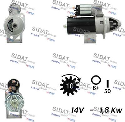 Sidat S12BH0389A2 - Стартер vvparts.bg