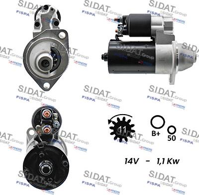 Sidat S12BH0294A2 - Стартер vvparts.bg