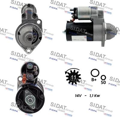 Sidat S12BH0294 - Стартер vvparts.bg