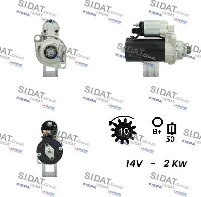 Sidat S12BH0245A2 - Стартер vvparts.bg