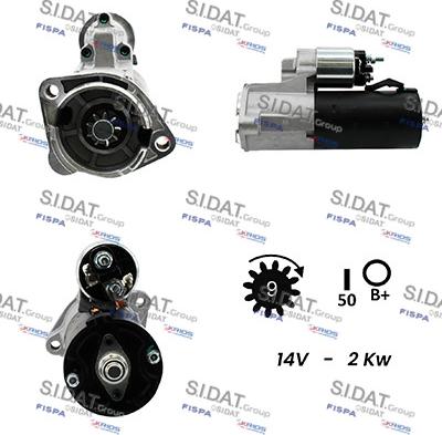 Sidat S12BH0246A2 - Стартер vvparts.bg