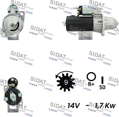 Sidat S12BH0243A2 - Стартер vvparts.bg