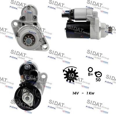 Sidat S12BH0247 - Стартер vvparts.bg