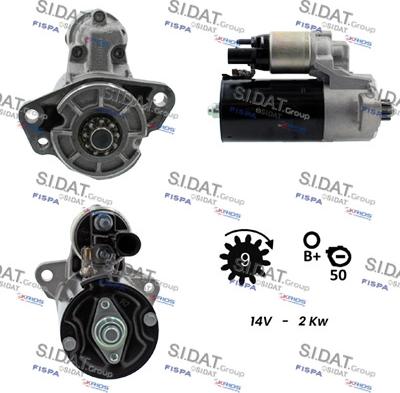 Sidat S12BH0252 - Стартер vvparts.bg