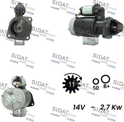 Sidat S12BH0269A2 - Стартер vvparts.bg