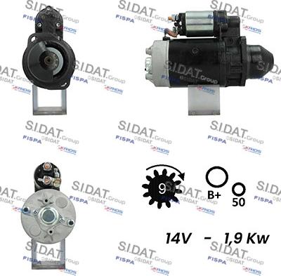 Sidat S12BH0267A2 - Стартер vvparts.bg