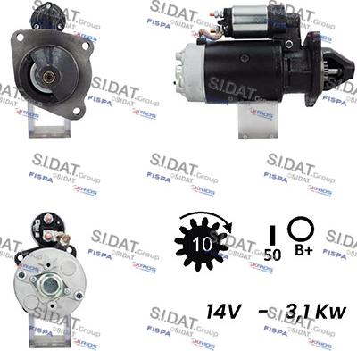 Sidat S12BH0282A2 - Стартер vvparts.bg