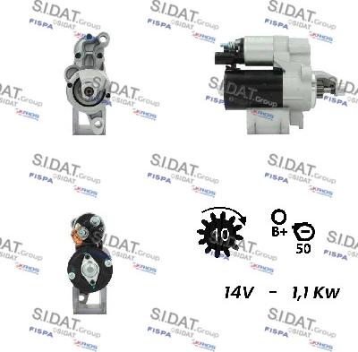 Sidat S12BH0233A2 - Стартер vvparts.bg