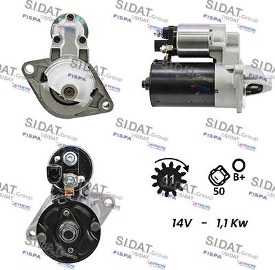 Sidat S12BH0225A2 - Стартер vvparts.bg