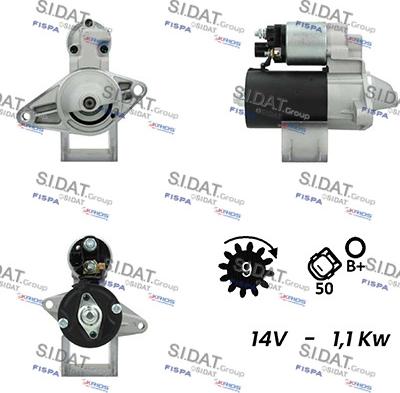 Sidat S12BH0223A2 - Стартер vvparts.bg